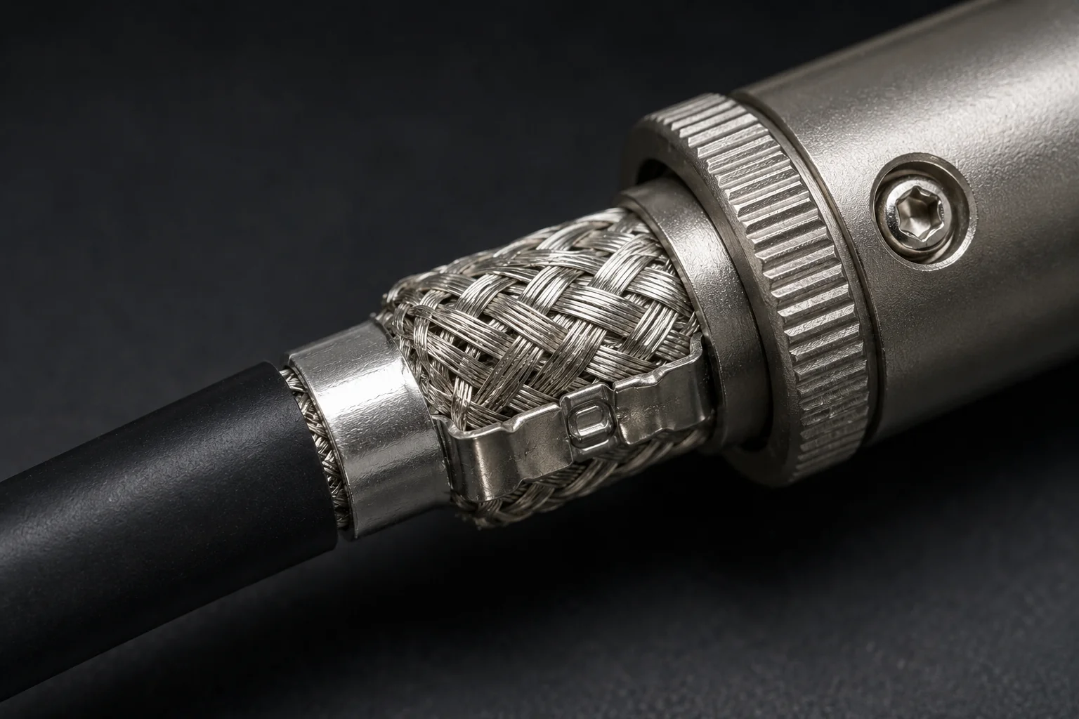 Braided shield termination