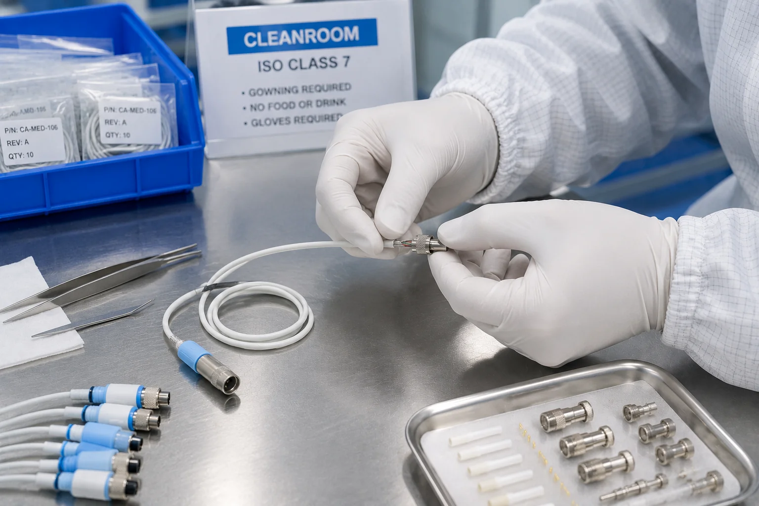 Cleanroom cable assembly