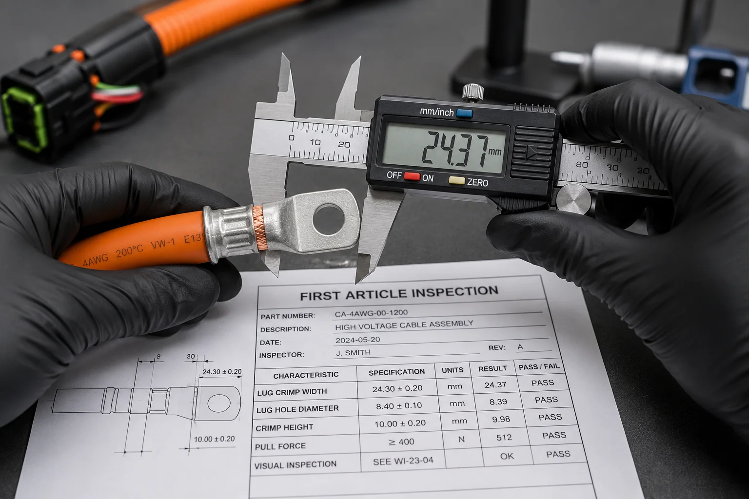 First article inspection measurement