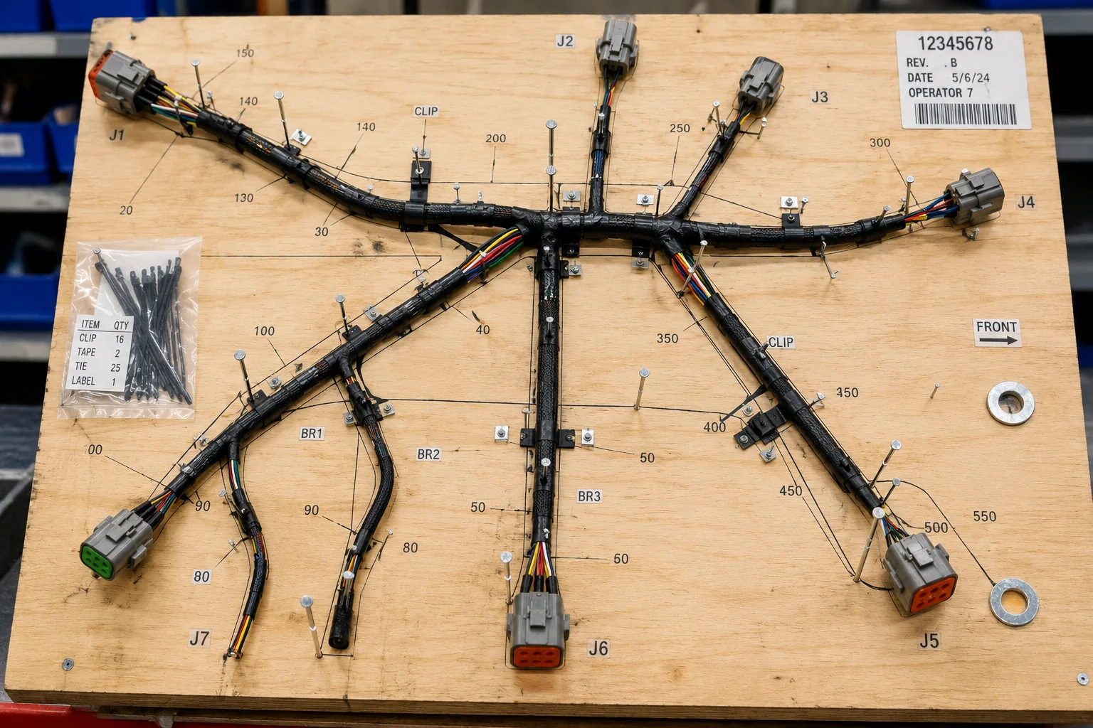 Harness routing board
