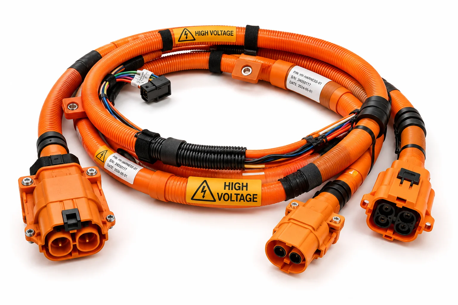High voltage orange harness