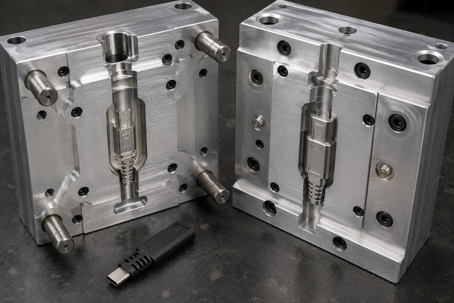 Aluminum overmold tooling