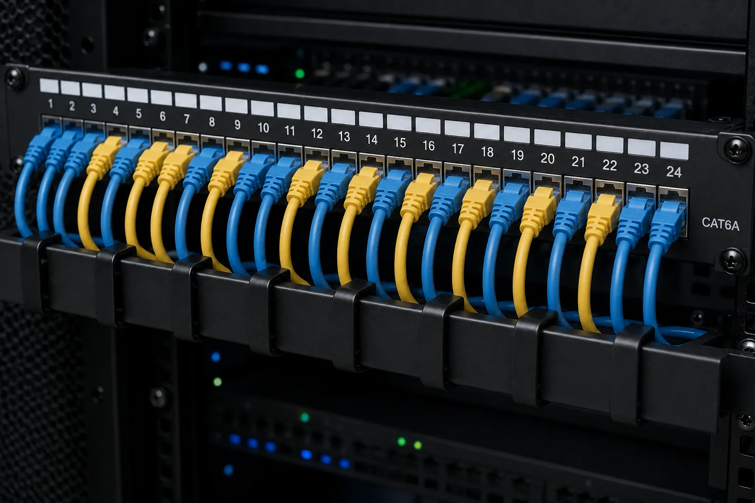 Patch panel cable management