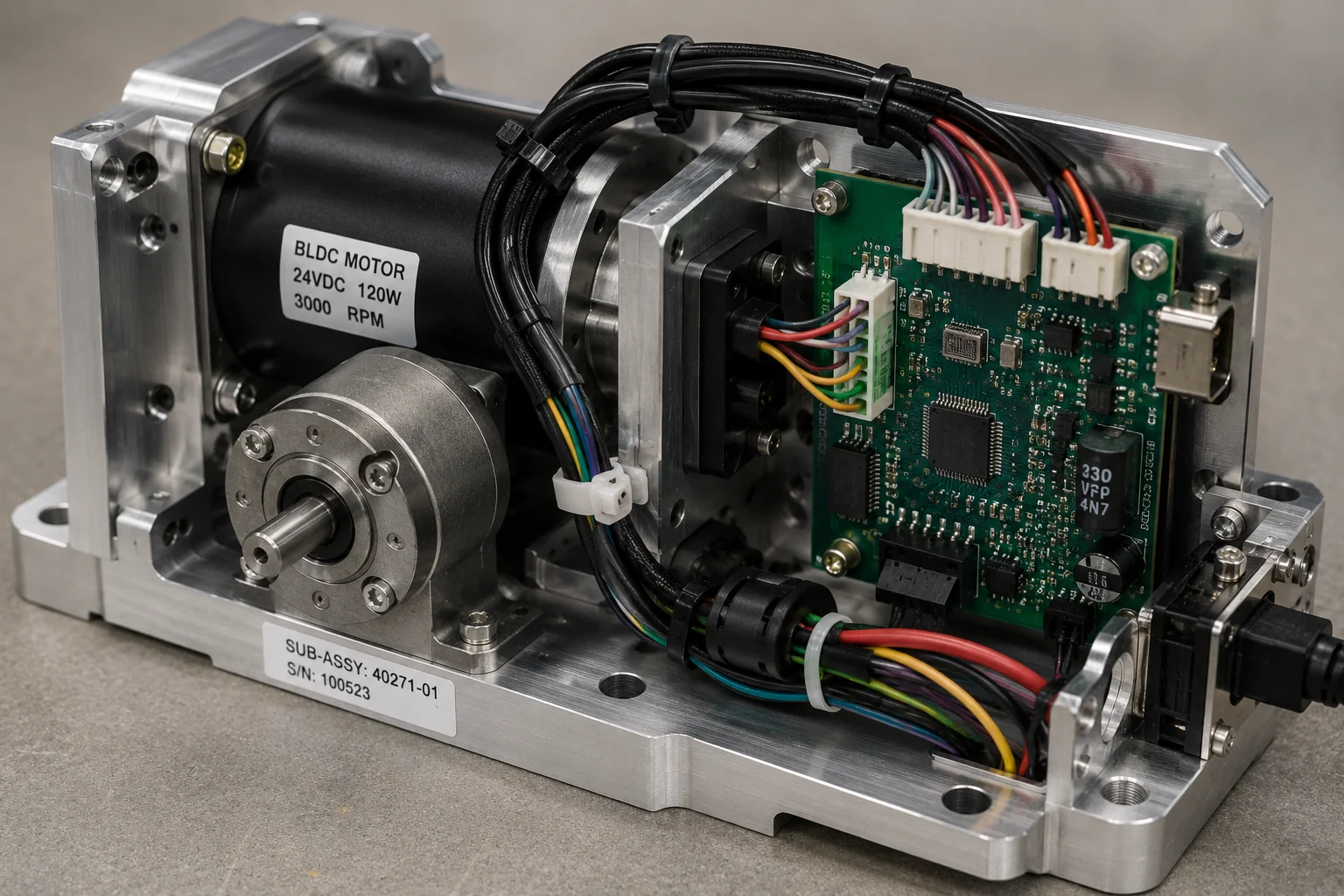 Electromechanical sub-assembly wiring