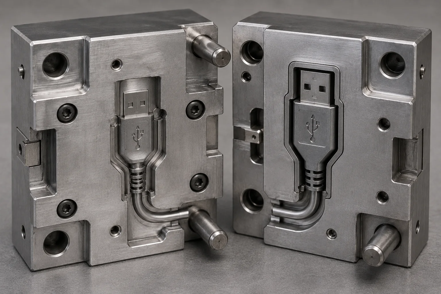 USB overmold injection tool
